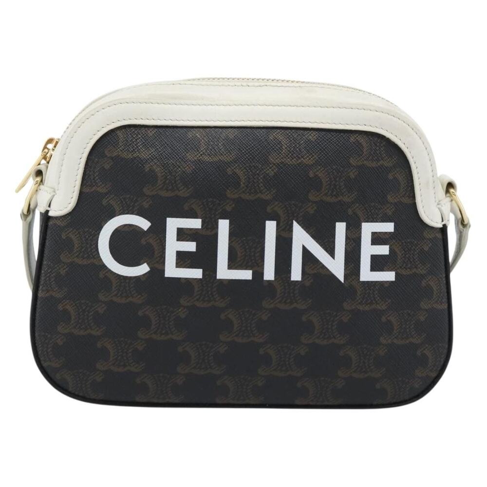 Celine Triomphe Shoulder Bag Black